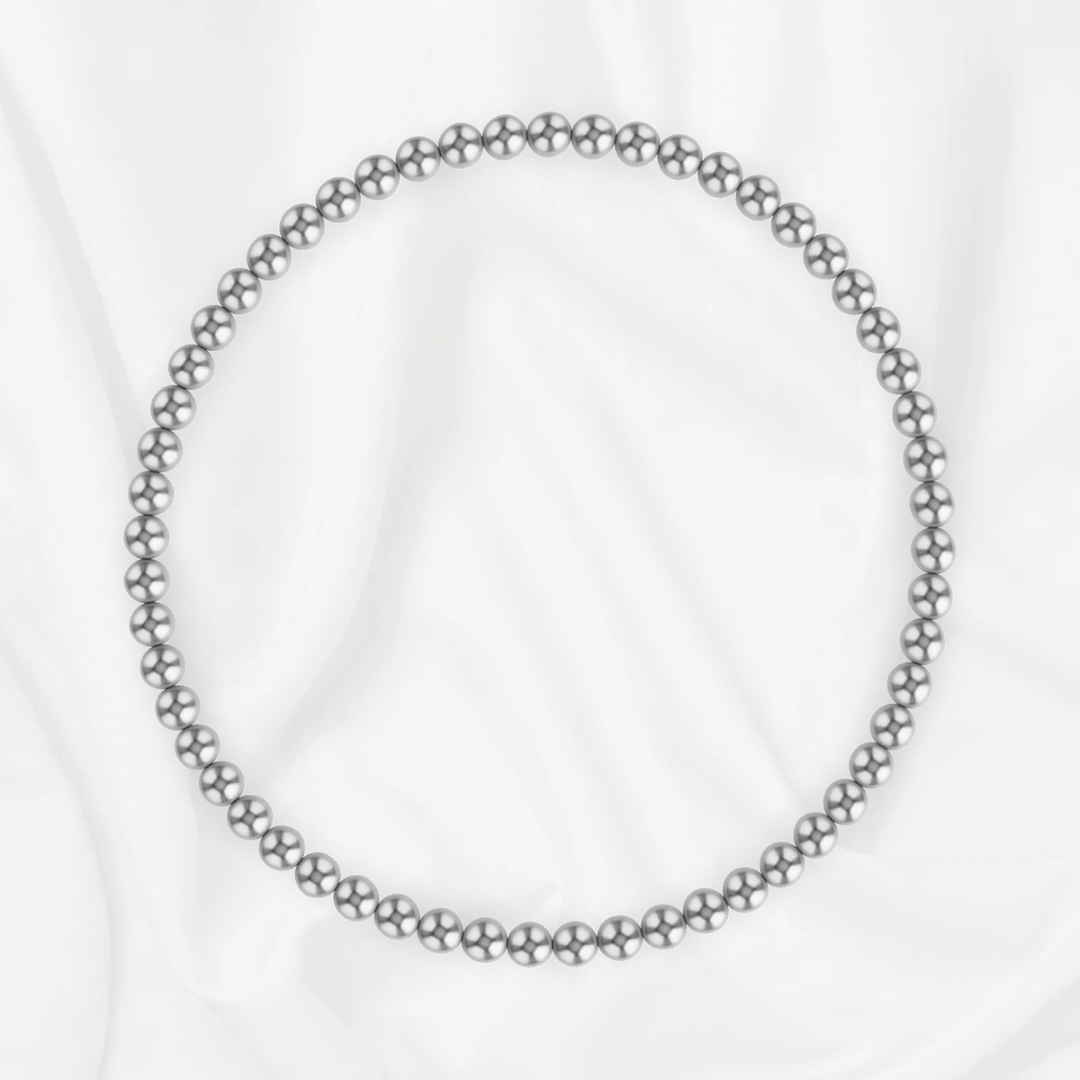 3MM Silver Ball Bracelet