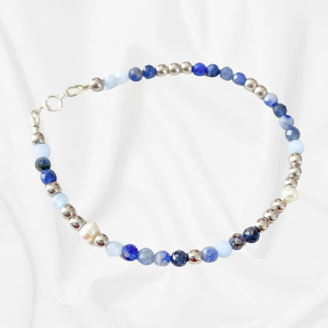 Blue Aventurine gemstone bracelet