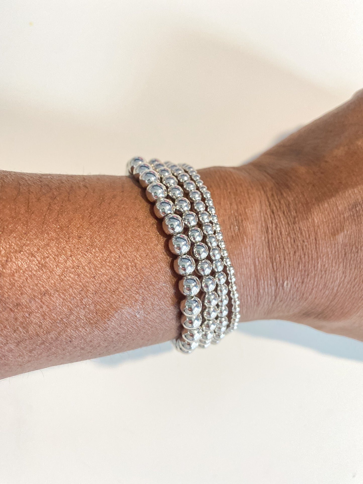 223 Silver Bead Stack