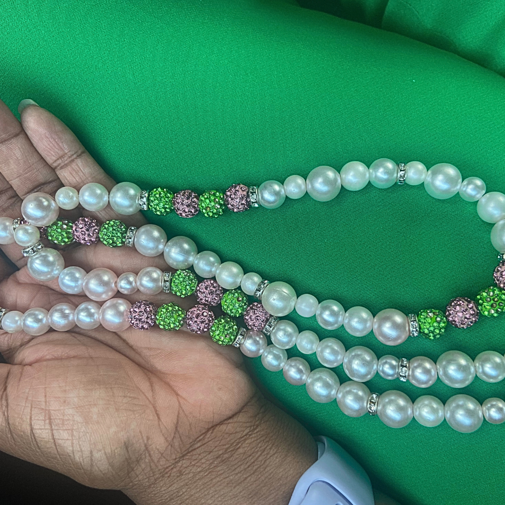 PINK LANYARD GREEN LANYARD AKA