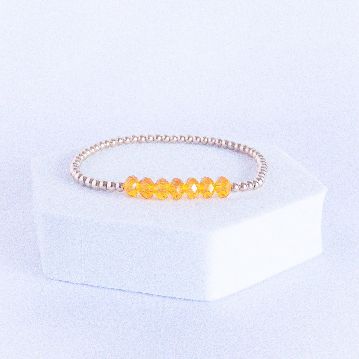 14k gold filled beaded November Birthday Bracelet