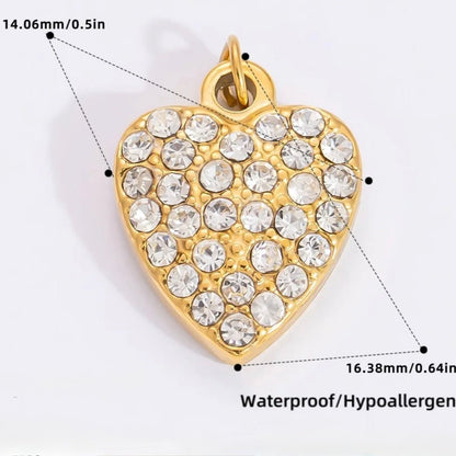 BLING HEART CHARM