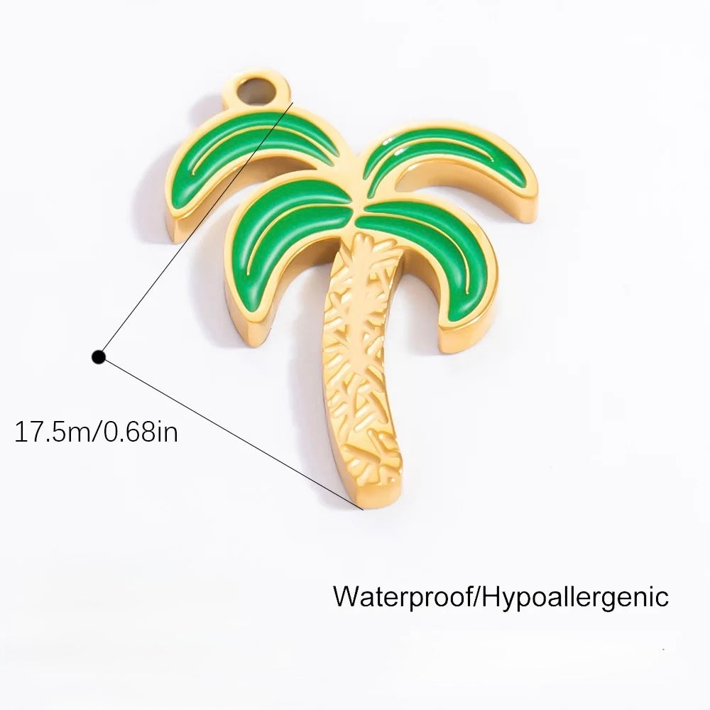COLOR PALM TREE CHARM