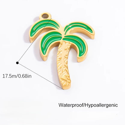 COLOR PALM TREE CHARM