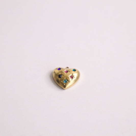 HEART CHARM BIRTHSTONE
