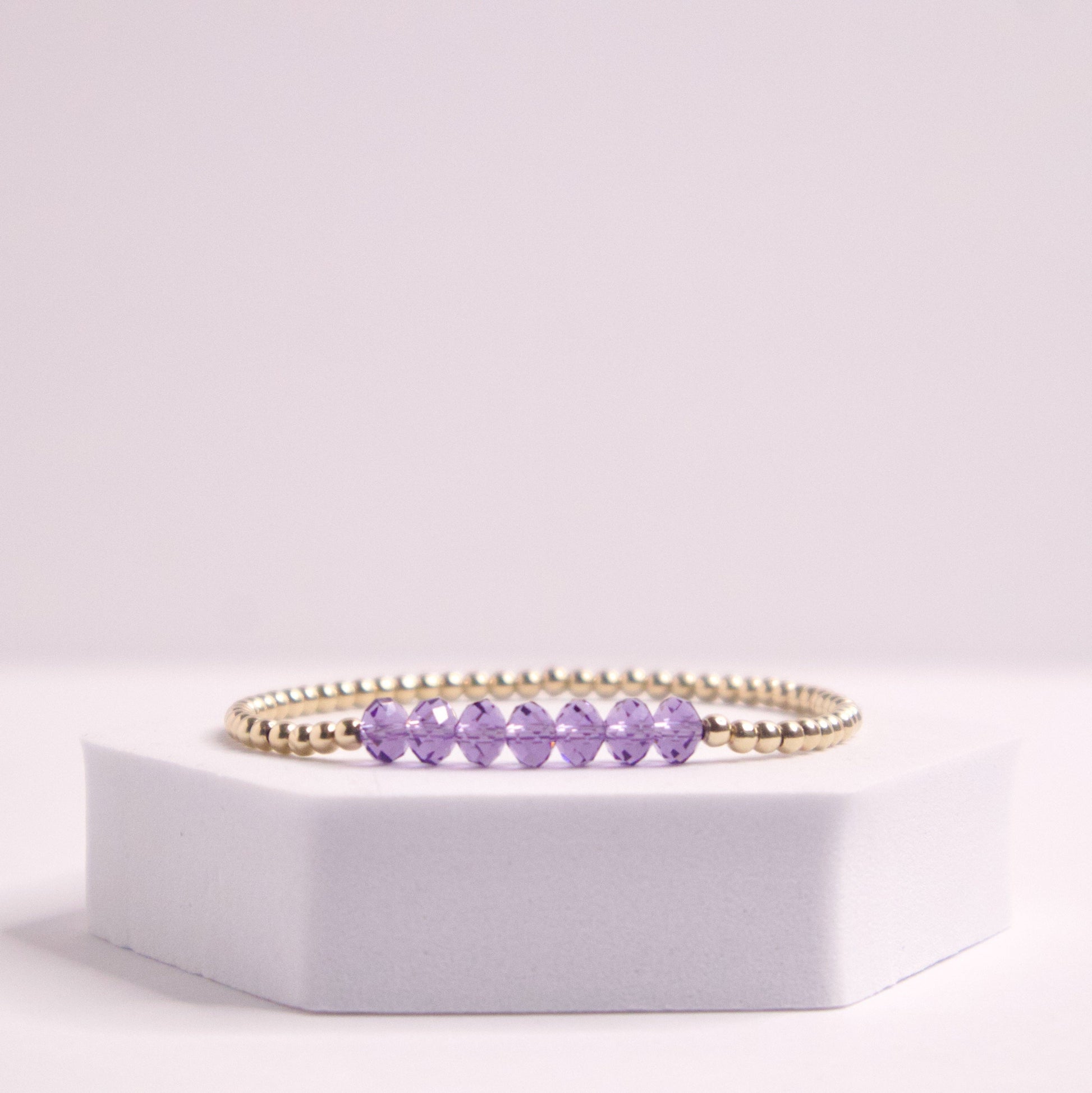 14k gold filled June Birthday Bracelet