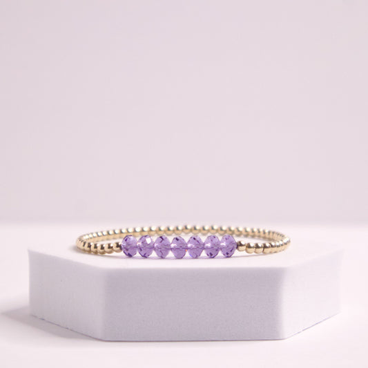 14k gold filled June Birthday Bracelet