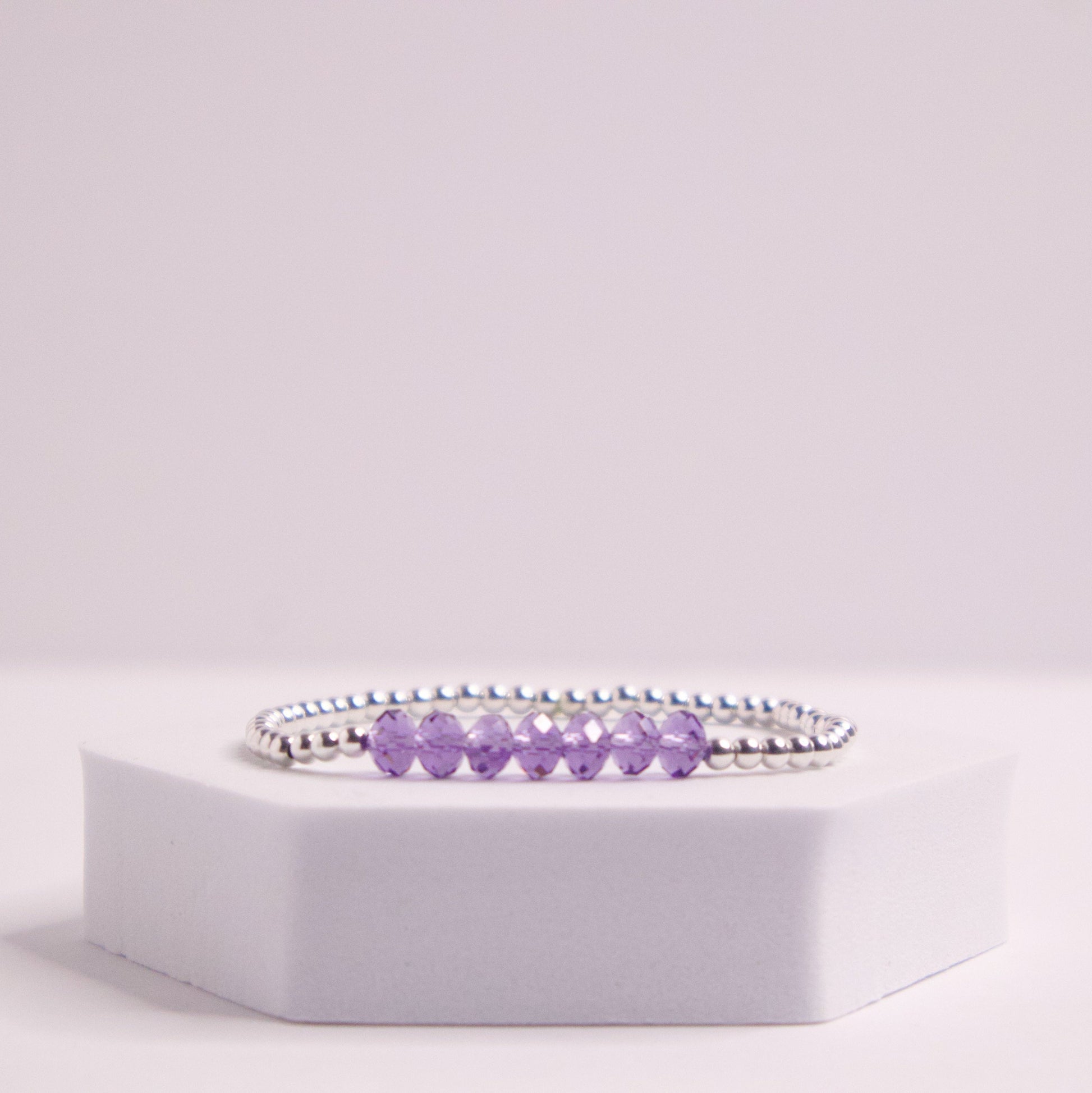 Sterlng Silver June beaded bracelet
