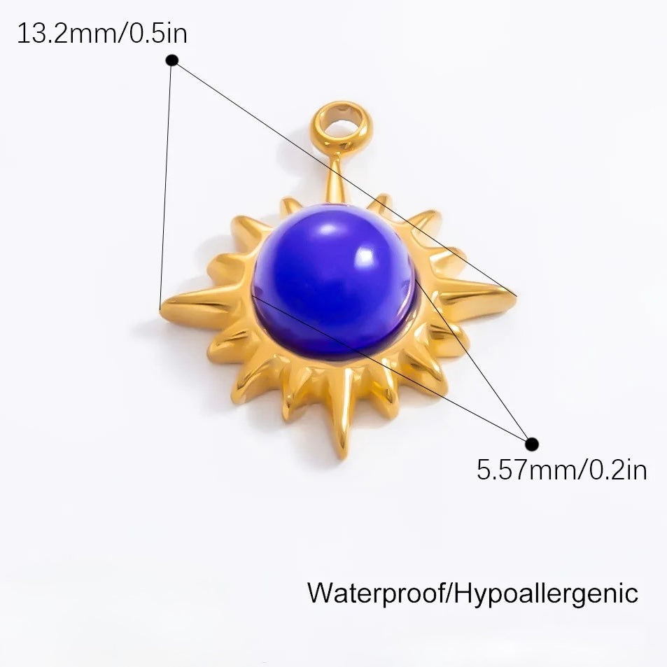SAPPHIRE SUN CHARM