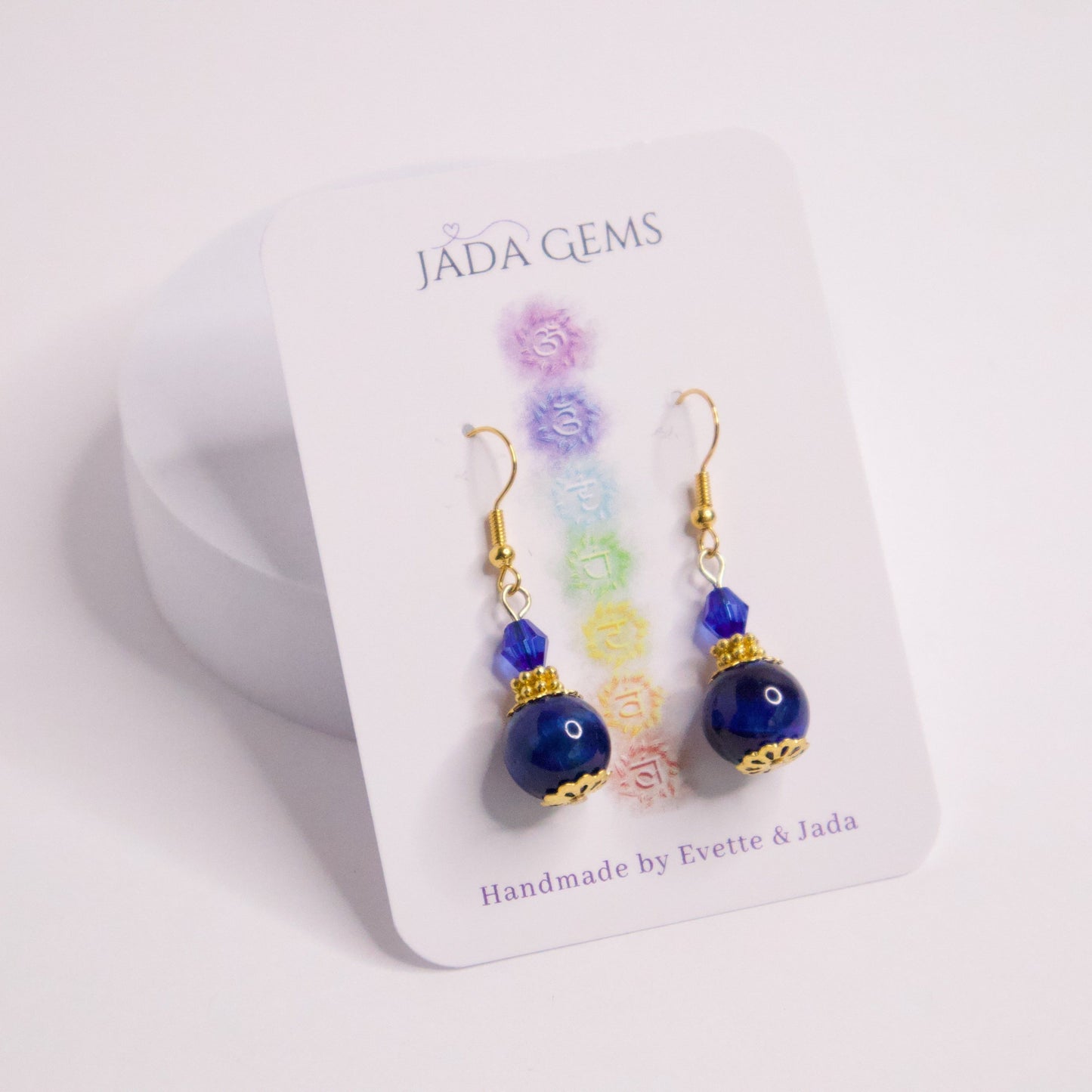 Blue Tiger Eye Earrings